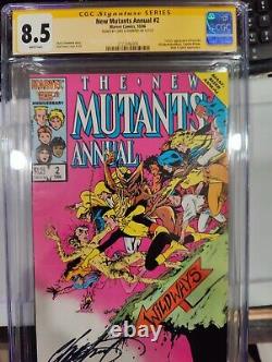 Nouveaux Mutants Annuel 2 Cgc 8.5 Série Signature Chris Claremont 1er Psylocke
