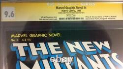 Novel Graphique Marvel # 4 Nm+ Cgc 9.6 Nouveaux Mutants- Séries De Signature Avec La Peau