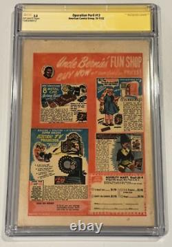 Opération Péril 13 CGC 3,5 Signature Series Ken Bald signé ACG 1952 seulement 2 SS Opération Péril 13 CGC 3,5 Signature Series Ken Bald signé ACG 1952 seulement 2 SS