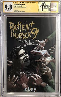Patient numéro 9 #1 Série Signature de Todd McFarlane CGC 9.8 Ozzy Osbourne