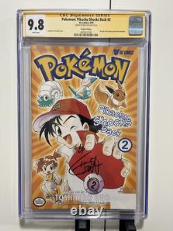 Pokémon Pikachu Choc Retour #2 9.8 CGC Évalué Série Signature Livre de Bande Dessinée