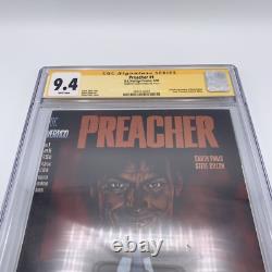 Prêcheur #1 CGC 9.4 Série de signatures Signé par Garth Ennis (DC, Vertigo, 1995)