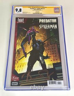 Predator contre Spider-Man n°1 CGC 9.8. SS signé Percy. Variante