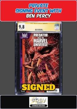 Predator tue l'univers Marvel #1 Panosian CGC SS 9.8 signé par Ben Percy prévente