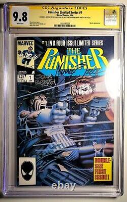 Punisher 1 (1986 Limité) CGC 9.8 Série Signature Zeck Beatty ZECK SKETCH Clé