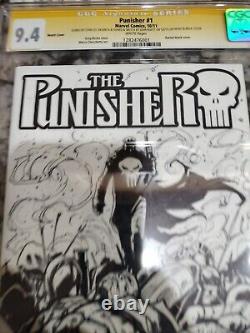 Punisher One CGC Signature Series 9.4 Sketch Cover  	 <br/> 
 
<br/>Le Punisher Un CGC Signature Series 9.4 Couverture de Croquis