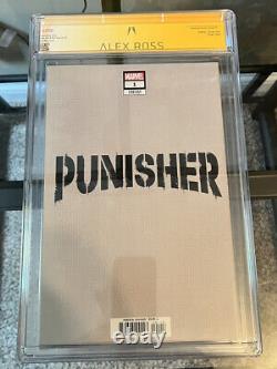 Punisher n°1 2022 cgc 9.8 Variante intemporelle d'Alex Ross avec étiquette de série signature