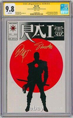 RAI #0 CGC 9.8 Série Signature Bob Layton, Jim Shooter, Valiant Comics 1992