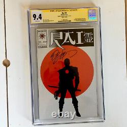 RAI #0 CGC SS 9.4 Série de signatures de Bob Layton 1er film Bloodshot Valiant comics