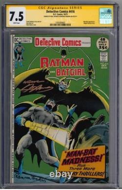 RARE Detective Comics #416 CGC 7,5 Signature Series signé par Neal Adams (1971)