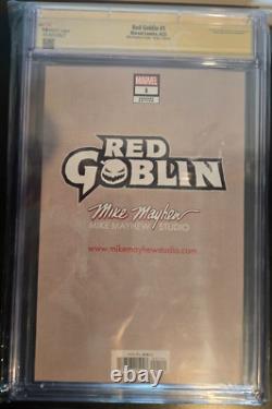 Red Goblin #1 Mike Mayhew Variante Vierge Signée CGC 9.8 Série de Signatures