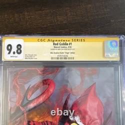Red Goblin #1 Variante Vierge Mike Mayhew Signée CGC 9.8 Série de Signatures