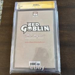 Red Goblin #1 Variante Vierge Mike Mayhew Signée CGC 9.8 Série de Signatures
