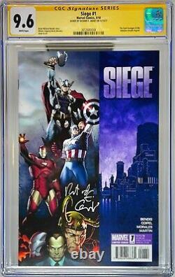 Richard E. Grant a signé CGC Signature Series classé 9.6 Marvel Siege #1