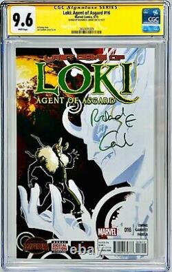 Richard E. Grant a signé la série CGC Signature Series classée 9.6 Marvel Loki Asgard #16