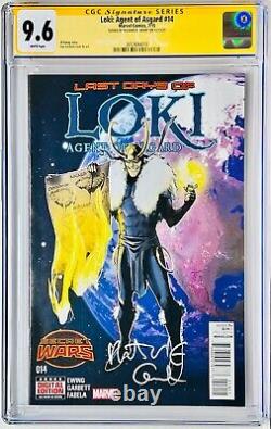 Richard E. Grant a signé la série de signatures CGC notée 9.6 Marvel Loki Asgard #14