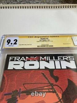 Ronin #1 1983 Cgc 9.2 Série De Signatures Signées Par Frank Miller Book One