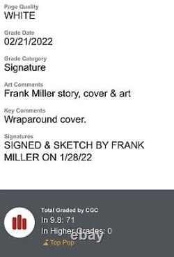 Ronin #1 Série De Signatures De La Ccg 9.8 Signé Et Esquivé Par La Légende Frank Miller
