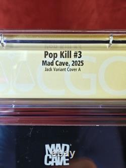 SIGNÉ WILL JACK Pop Kill #3 Couverture A VARIANTE VIRGIN CGC SS 9,8 ! Baby Blue ? Sig
