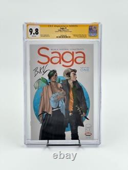 Saga 1 Première Édition CGC Signature Series 9.8 Signé Par Brian K. Vaughan
