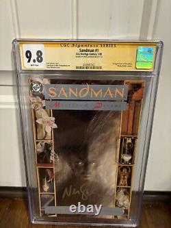 Sandman #1 SS CGC 9.8 Série de signatures de Neil Gaiman 1989 Livraison gratuite