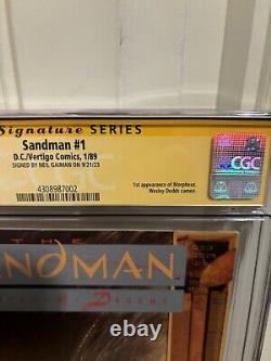 Sandman #1 SS CGC 9.8 Série de signatures de Neil Gaiman 1989 Livraison gratuite