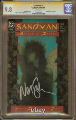 Sandman #8 CGC 9.8 Signature Series SS Signé NEIL GAIMAN 1ère Apparition de Death