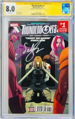 Sebastian Stan Signé CGC Signature Series Noté 8.0 Thunderbolts #7