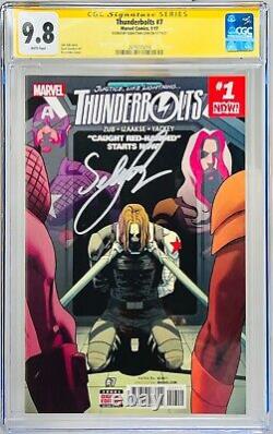 Sebastian Stan a signé la série de signatures CGC Signature Series notée 9,8 Thunderbolts #7.