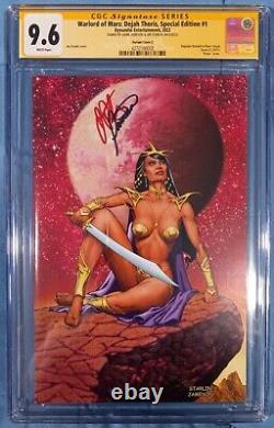 Seigneur de guerre de Mars Dejah Thoris, Édition Spéciale #1 CGC 9.6 2X Signé SS Starlin