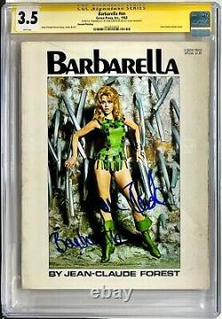 Série De Signatures Cgc Classé 3.5 Barbarella Magazine Spécial Signé Par Jane Fonda