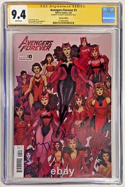 Série De Signatures Cgc Graduée 9.4 Avengers Forever #1 Signé Auto Elizabeth Olsen