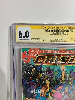 Série De Signatures Crise Infinite Earth 12 DC 1986 Cgc 6.0 Jerry Ordway Nouveau Flash