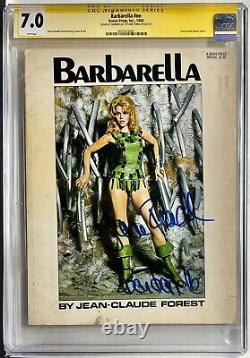 Série De Signatures De La Ccg Classé 7.0 Barbarella Magazine Spécial Signé Par Jane Fonda