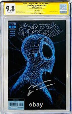 Série De Signatures De La Ccg Graduée 9.8 Marvel Amazing Spiderman 55 Andrew Garfield Blue
