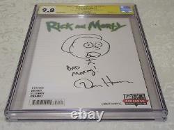 Série De Signatures De La Ccg Rick Et Morty #30 Sketch Signé Bad Morty Dan Harmon 9.8