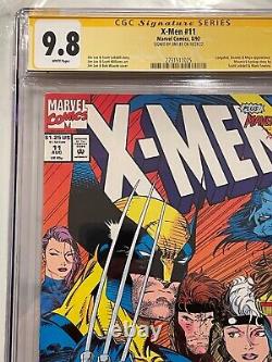 Série De Signatures X-men #11 Cgc 9.8 Ss Signée Par Jim Lee