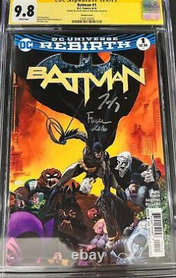 Série Signature CGC 9.8 Batman #1 signé par David Finch et Tom King