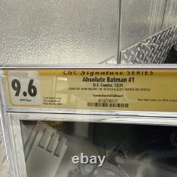 Série Signature CGC Bande dessinée notée ! 9.6 Batman #1 Exclusif BROOKS