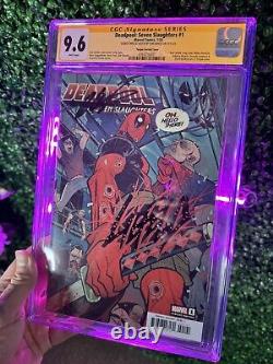 Série Signature CGC Deadpool Seven Slaughters #1 Mint 9.6 Signé 2x/ Croquis