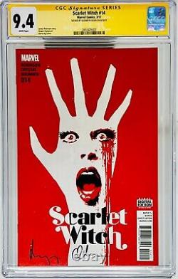 Série Signature CGC Graded 9.4 Scarlet Witch #14 Signé Auto Elizabeth Olsen
