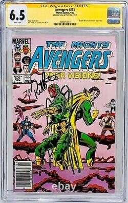 Série Signature CGC Notée 6.5 Marvel Avengers #251 Signée par Paul Bettany