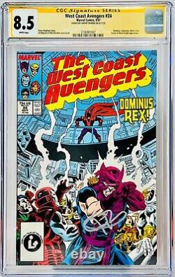Série Signature CGC Notée 8.5 West Coast Avengers #24 Signée par Jeremy Renner