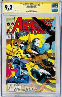 Série Signature CGC Notée 9.2 Marvel Avengers West Coast #95 avec l'Autographe de Don Cheadle