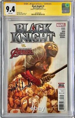 Série Signature CGC Notée 9.4 Marvel Black Knight #2 Signé par Kit Harington