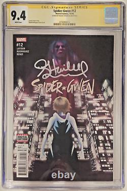 Série Signature CGC Notée 9.4 Spider-Gwen #12 Signée par Hailee Steinfeld