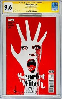 Série Signature CGC Notée 9.6 Scarlet Witch #14 Signé Auto Elizabeth Olsen