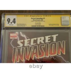 Série Signature de Mark Morales CGC 9.4 Secret Invasion #1 - Reprise de New Avengers #1