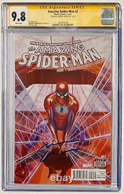 Série de signatures CGC 9.8 Marvel Amazing Spiderman #2 signée par Andrew Garfield