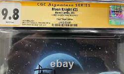 Série de signatures CGC 9.8 Moon Knight #25 Édition vierge signée par Gary Frank